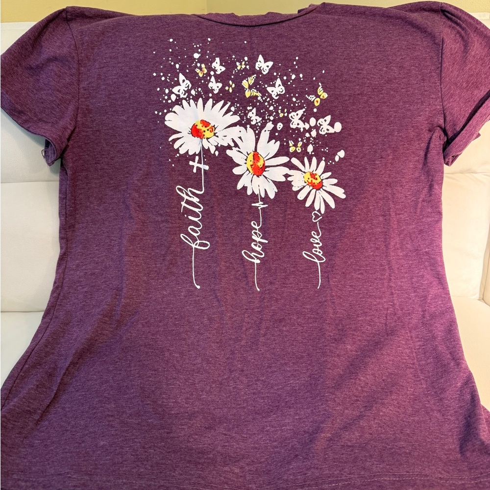 Purple Graphic Women's Top